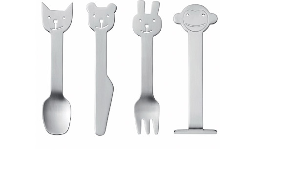 Animal friends, children's cutlery by Karin Mannerstål / Gense.