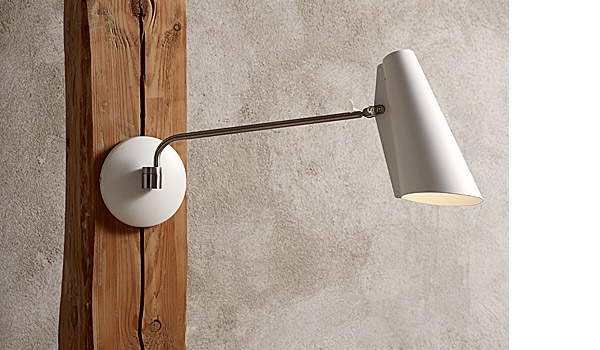 Birdy wall lamp, available with two different arm lenghts, by Birger Dahl / Northern Lighting.