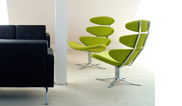 Corona, lounge chair by Poul M. Volther / Erik JJ&oslashrgensenrgensen.