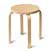 Link to E60 stool in clear lacquered birch by Alvar Aalto / Artek