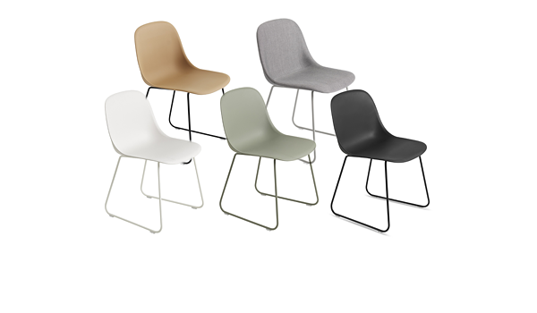 Fiber side chair with sled base by Muuto.
