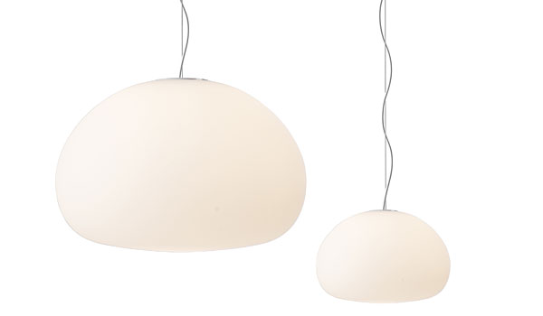 Fluid, hanging lamps available in two sizes, by Claesson, Koivisto and Rune / Muuto.
