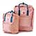 Kånken backpack, pink with blue straps