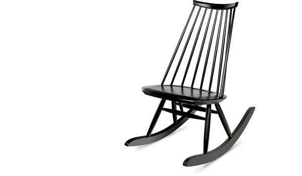 Mademoiselle Rocking chair by Ilmari Tapiovaara