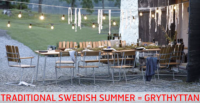 Grythyttan, traditional swedish garden furniture since 1930.