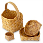 Birch baskets, traditional handicraft from Sweden