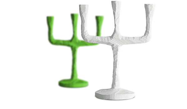 Raw, candelabra and side table by Jens Fager / Muuto