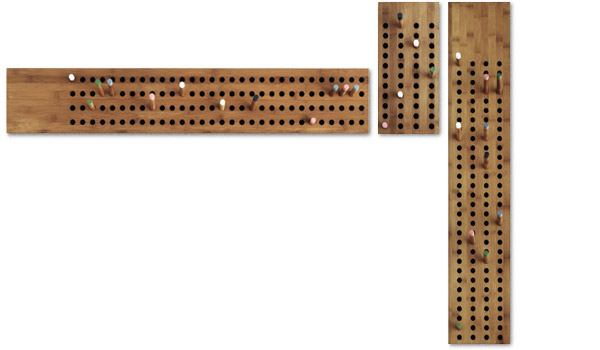 Score board, coat hanger / key hooks by We Do Wood