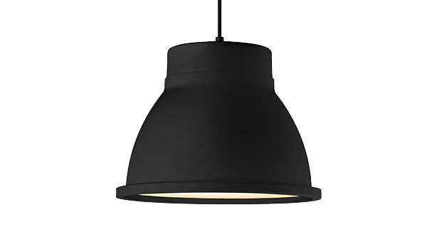 Studio, hanging lamp available in different coulours, by Thomas Bernstrand / Muuto.