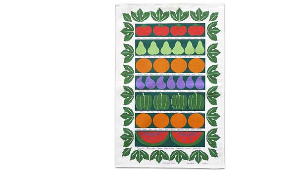 Fruktlådan, tea towel by Astrid Sampe / Almedahls