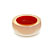 Link to orange / sand coloured glass bowl by Tora Urup, Denmark