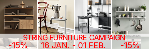 Link String 15% discount campaign 16 January – 01 February 2026, including all String System, String Pocket, String Works and String Relief.