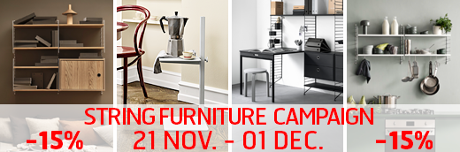 Link String 15% discount campaign 21 November – 01 December 2025, including all String System, String Pocket, String Works and String Relief.