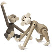 Kay Bojesens famous monkey now also available in oak and smoked oak.