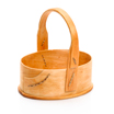 Small alder wood basket with handle.