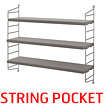 String Pocket, small shelf / String