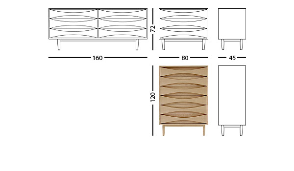 Chests of drawers by Arne Vodder / Snedkergaarden.