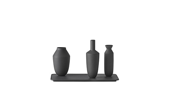 Balance, set of three vases (black version) Hallgeir Homstvedt / Muuto.
