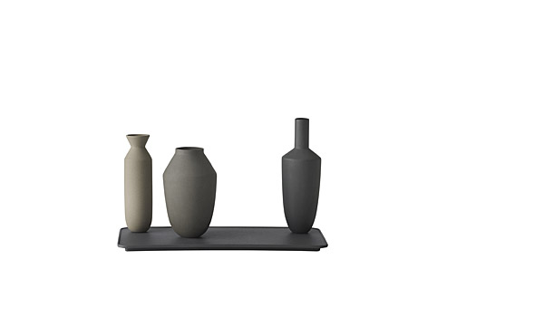 Balance vases, available in three different colour combinations, by Hallgeir Homstvedt / Muuto.