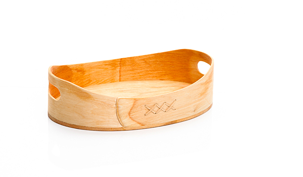 Bread basket made from alder wood.