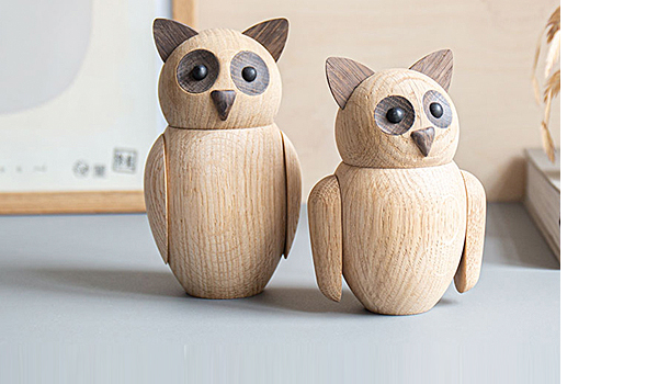 Bubo, owl in two sizes by Nikolaj Klitgaard / Architect Made.