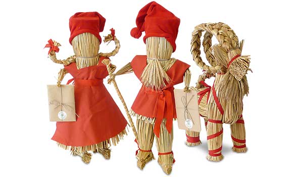 Traditional Scandinavian Christmas decorations