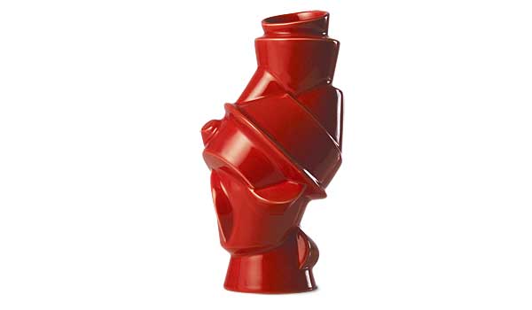 Closely separated, ceramic vase shown in red) Michael Geertsen Muuto