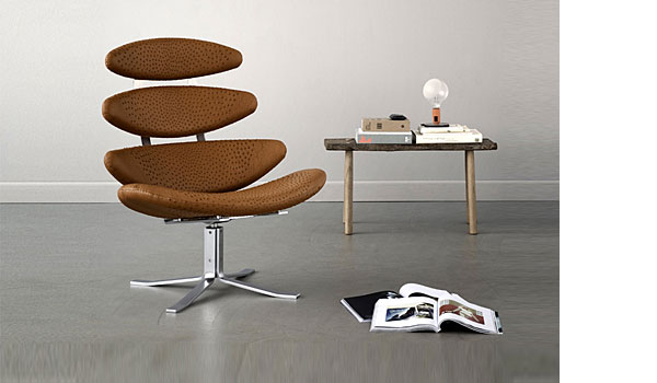 Corona, lounge chair by Poul M. Volther / Erik JJ&oslashrgensenrgensen.