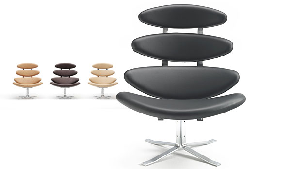 Corona, lounge chair by Poul M. Volther / Erik Jørgensen.