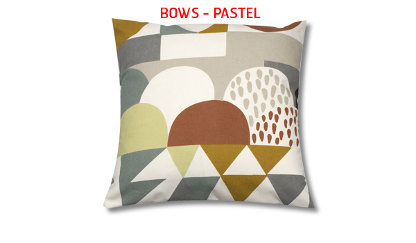 Bows, cushion (pastel) by Josef Frank / Almedahls.