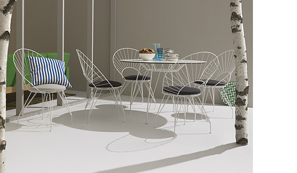 Desiree, chair for outdoor use by Yngve Ekström / Swedese.