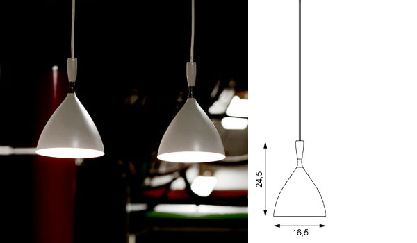 Dokka, hanging lamps in six colours by Birger Dahl / Northern Lighting.