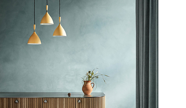 Dokka, hanging lamps in six colours by Birger Dahl / Northern Lighting.
