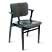 Link to Domus chair, with black seat and black frame, designed by Ilmari Tapiovaara / Artek.