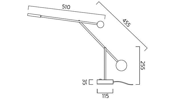 Gram (measurements), LED table lamps by Jonas Forsman / ZERO Table Lamp Measurements Table Lamp Measurements Gram (measurements), LED table lamps by Jonas Forsman / ZERO