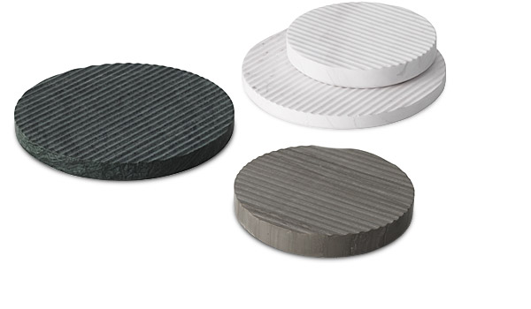 Groove, marble trivets available in two sizes and three colours, by Hallgeir Homstvedt / Muuto.