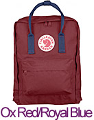 Kånken rucksack, ox red/royal blue