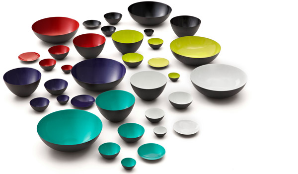 Krenit bowls by Herbert Krenchel / Normann Copenhagen.