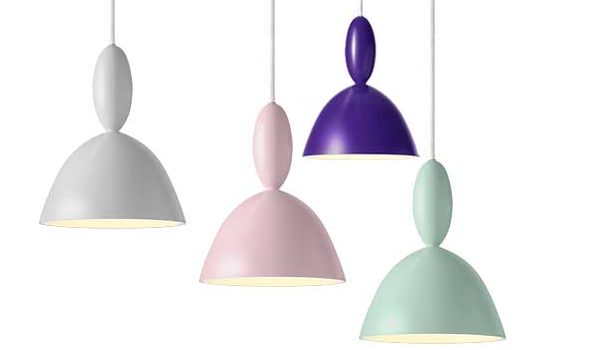 MHY, hanging lamps in many colours, by Norway Says / Muuto.