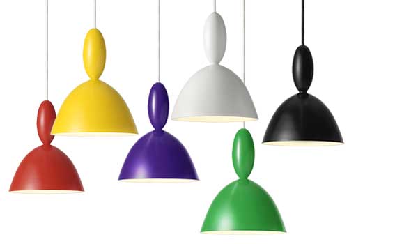 MHY, hanging lamps in many colours, by Norway Says / Muuto.
