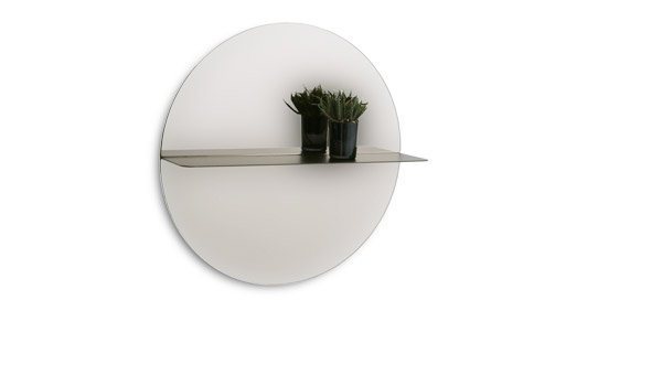 Otto, mirror with shelf, by Anya Sebton & Eva Lilja Löwenhielm / Asplund.