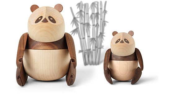 Panda in two sizes by Bjarke Ingles / Architect Made.