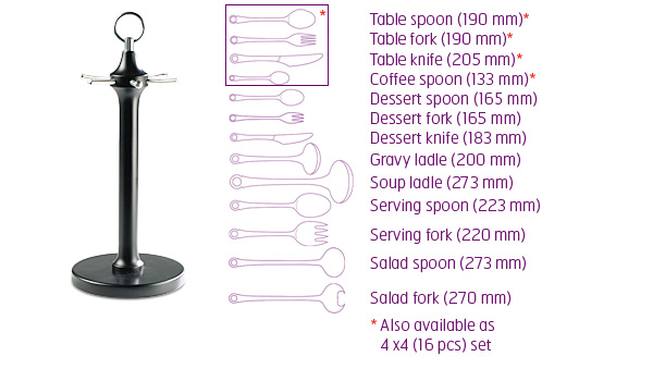 Pantry, cutlery designed by Henning Seidelin / Gense.