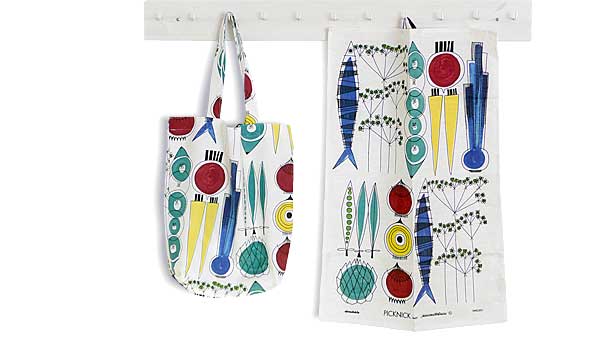 Picknick, tea towel and carrying bag by Marianne Westman /  Almedahl