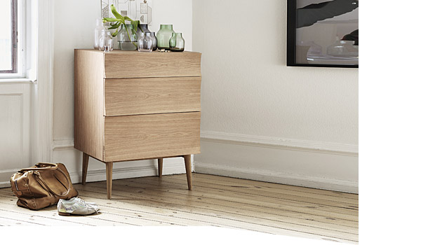 Reflect chest of drawers, seen here with silent vases, by Søren Rose / Muuto.