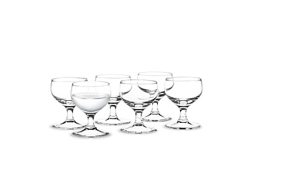 Royal schnapps glasses designed by Arne Jacobsen in the 1960s / Holmegaard.