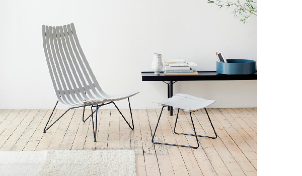 Scandia Senior Bolt Lounge chair, summer campaign 2025.
