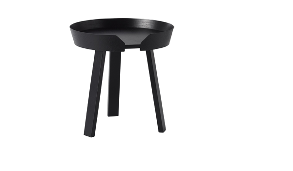 Around, coffee table in two sizes and many colours, by Thomas Bentzen / Muuto.