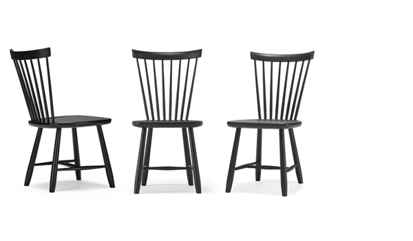 20% SALE! Lilla Åland, black chair by Carl Malmsten / Stolab