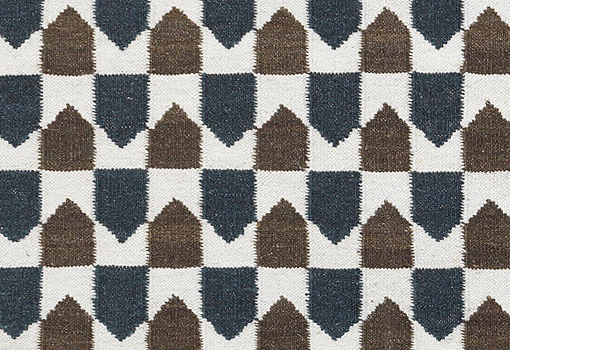 SALE! Point bitter blue, kelim rug by Sandra Asplund / Asplund.